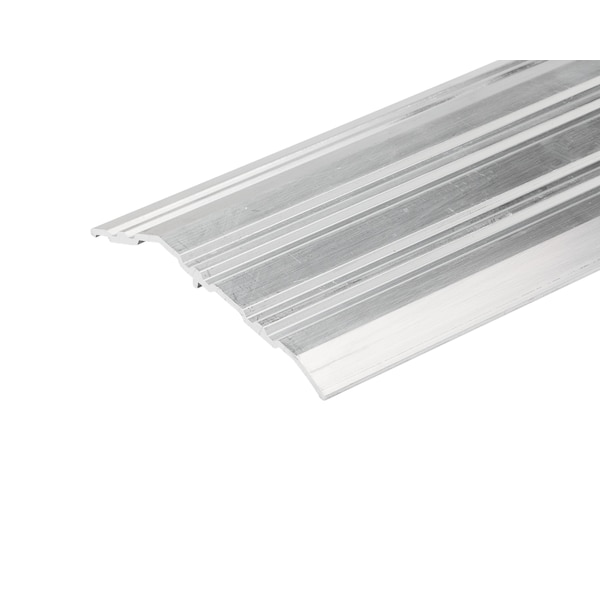 6' Long Corrugated 4" Wide Aluminum Overlap Threshold